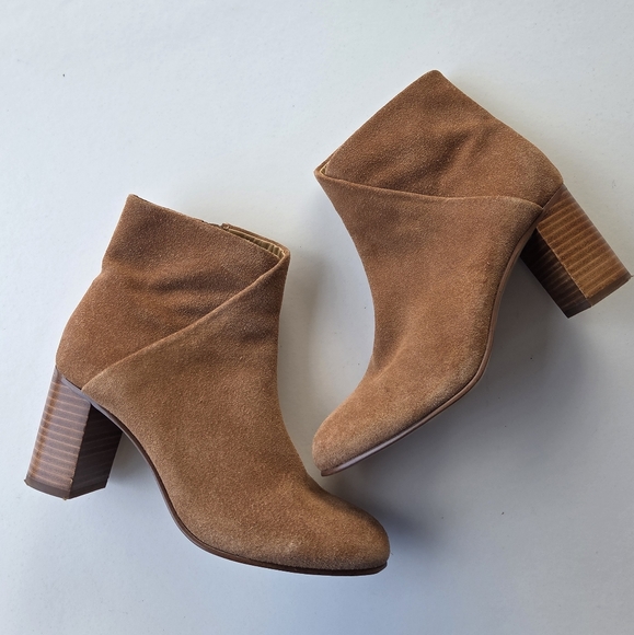 Soludos Midheel Venetian Tan Suede Leather Size 7 - Picture 3 of 10